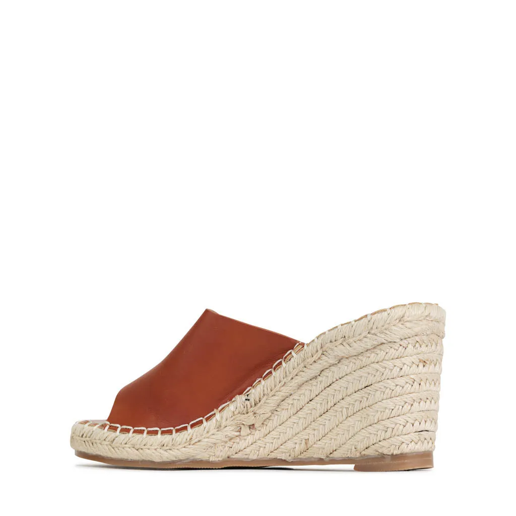 SANDALES À ESPADRILLES À TALON EADA