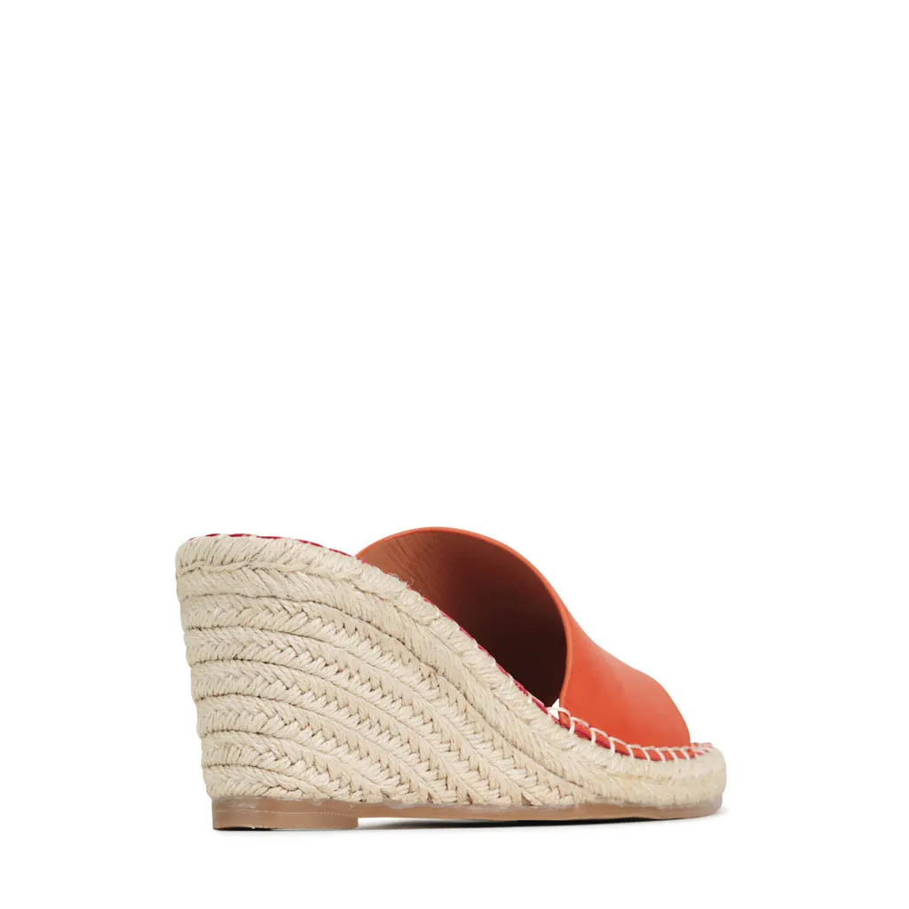 SANDALES À ESPADRILLES À TALON EADA