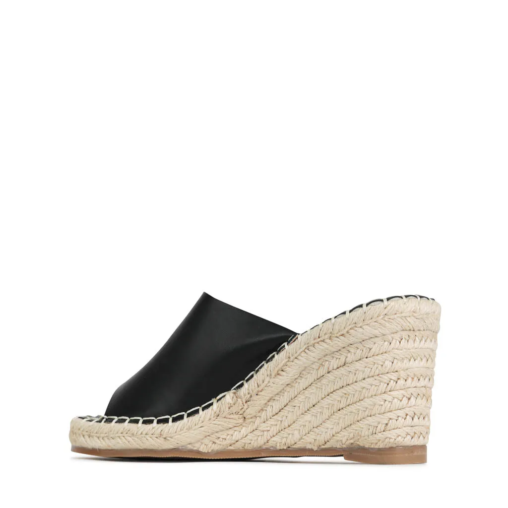 SANDALES À ESPADRILLES À TALON EADA