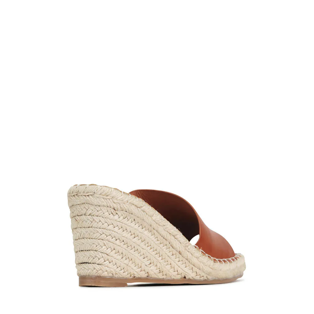SANDALES À ESPADRILLES À TALON EADA