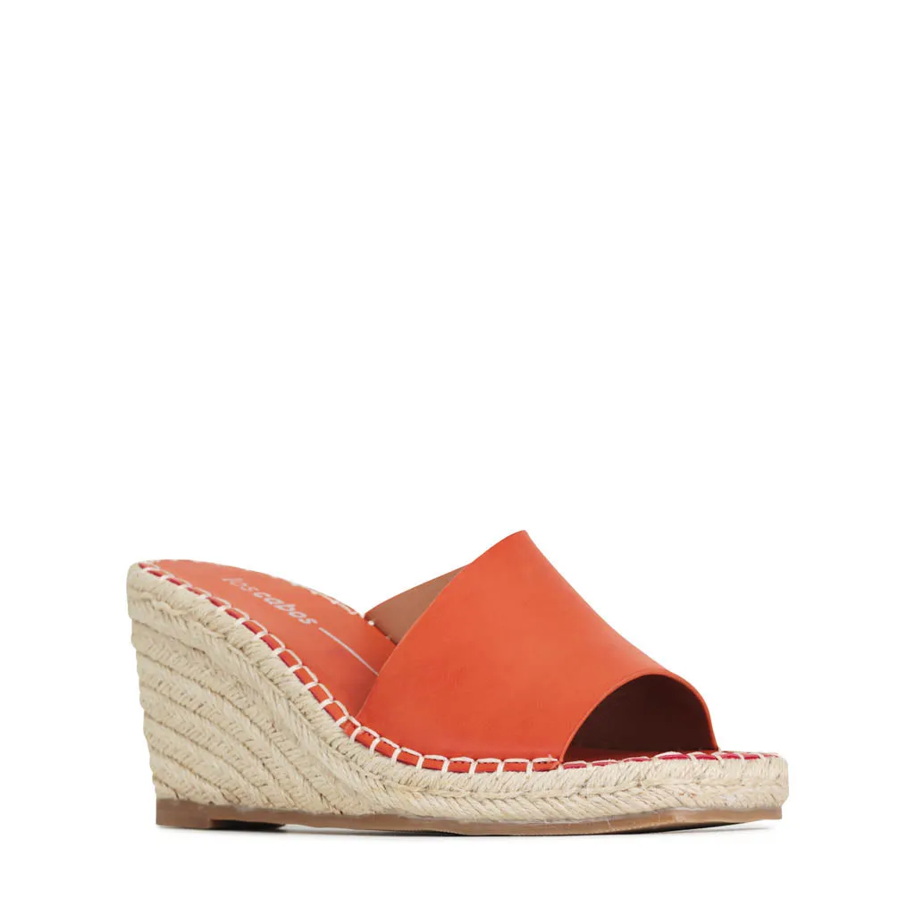 SANDALES À ESPADRILLES À TALON EADA