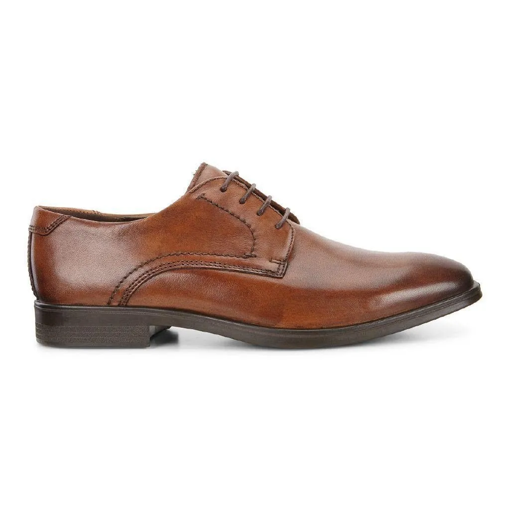 Ecco Men's 621634 Cravate Melbourne en Cuir Brun