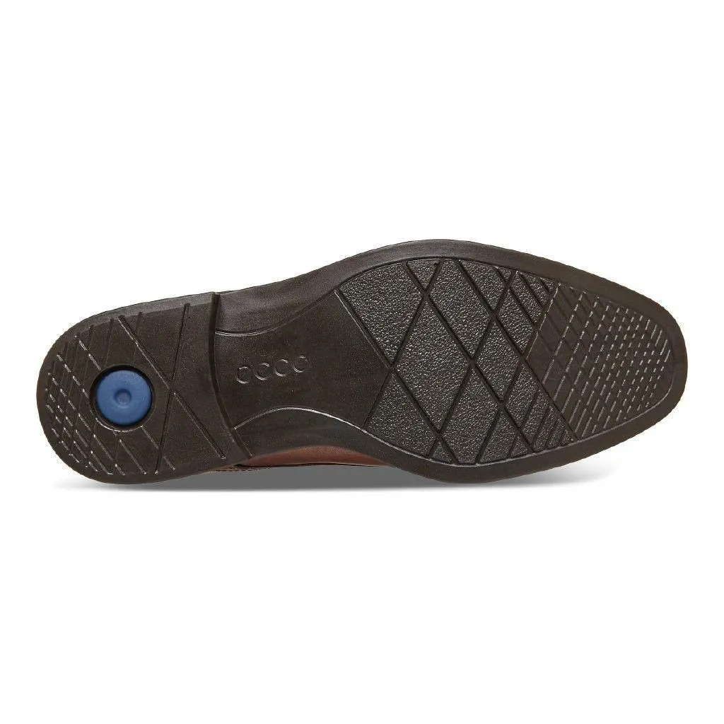 Ecco Men's 621634 Cravate Melbourne en Cuir Brun