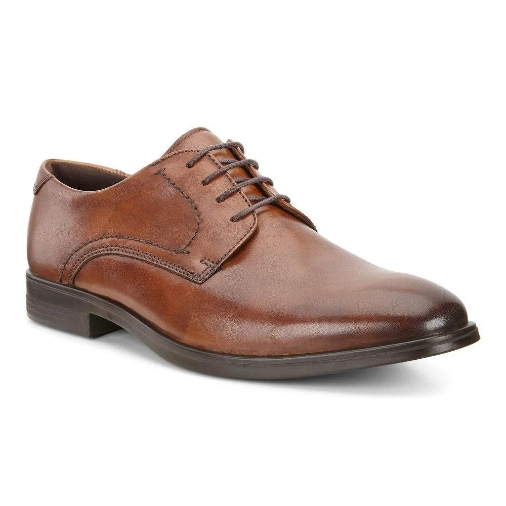 Ecco Men's 621634 Cravate Melbourne en Cuir Brun