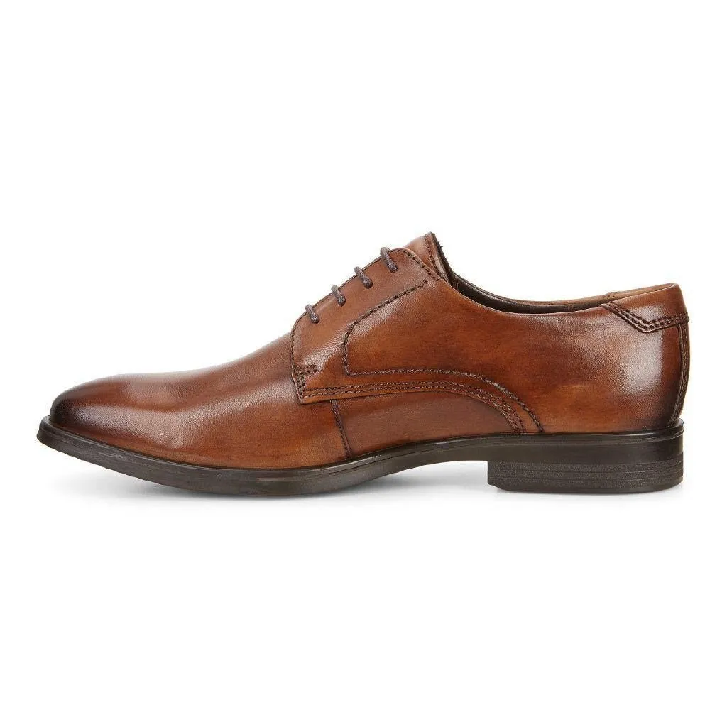 Ecco Men's 621634 Cravate Melbourne en Cuir Brun