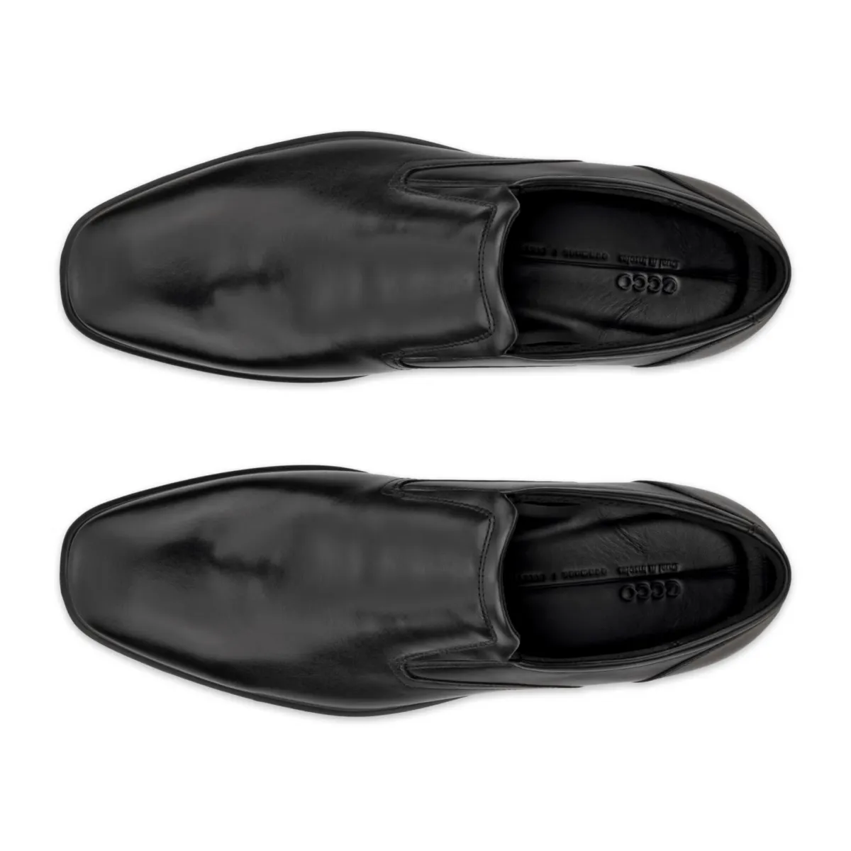 Ecco Hommes Metropole Milan en Cuir Noir
