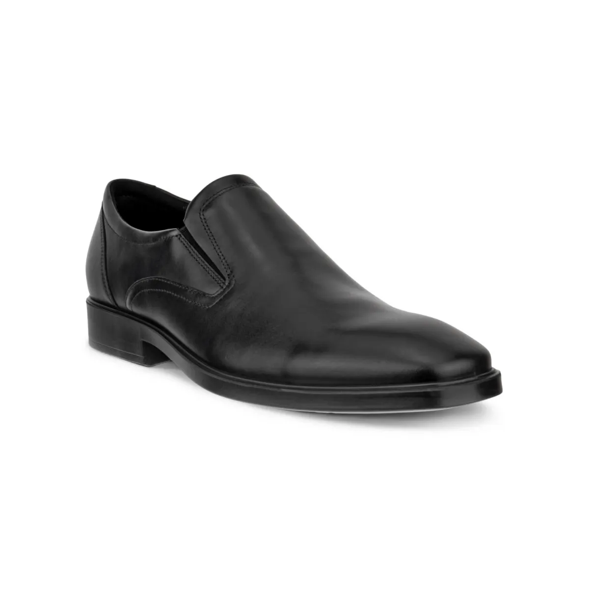 Ecco Hommes Metropole Milan en Cuir Noir
