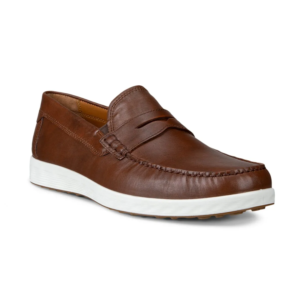 Ecco Moc Lite S pour Homme en Cuir Marron