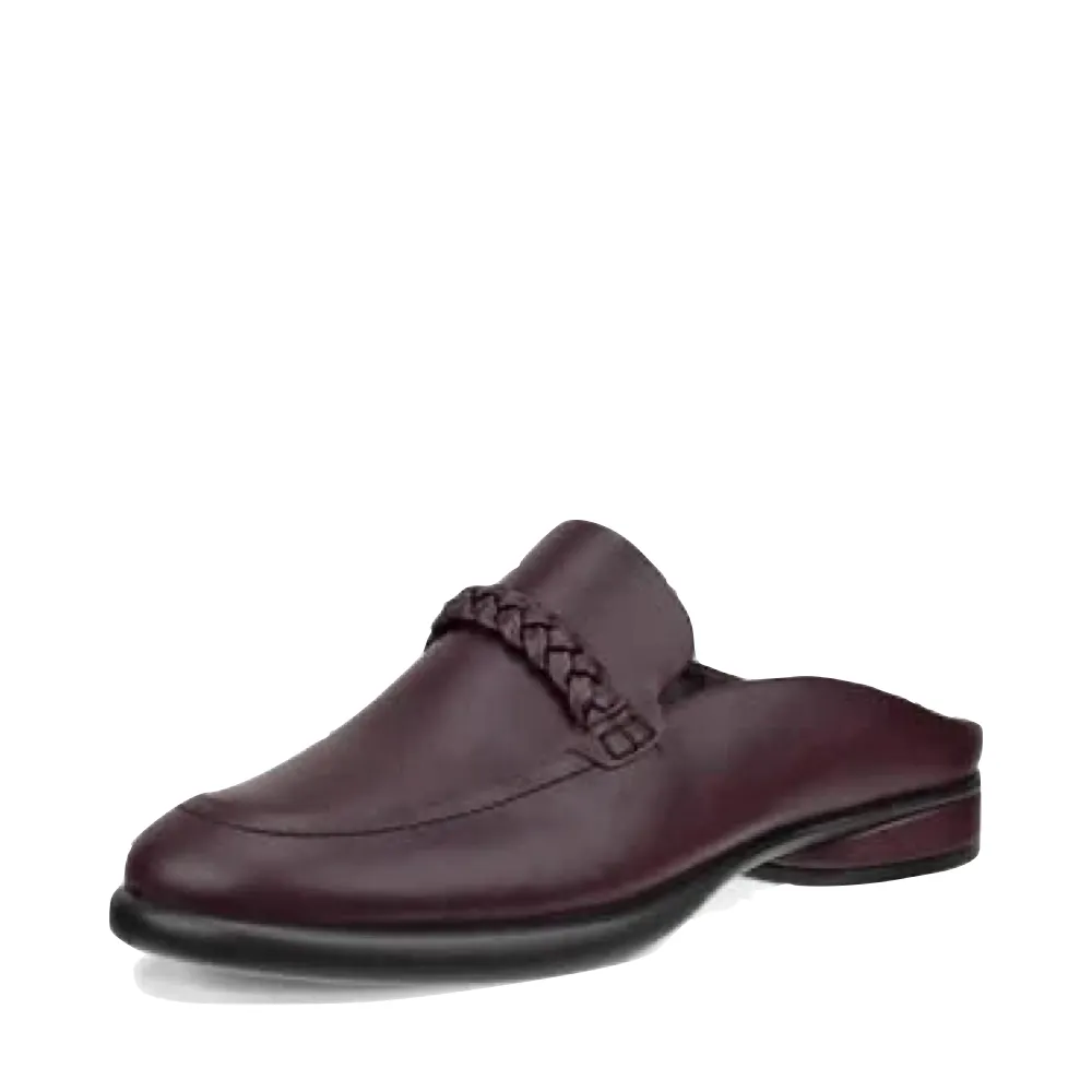 Mule en cuir sculpté LX pour femme Ecco en figue