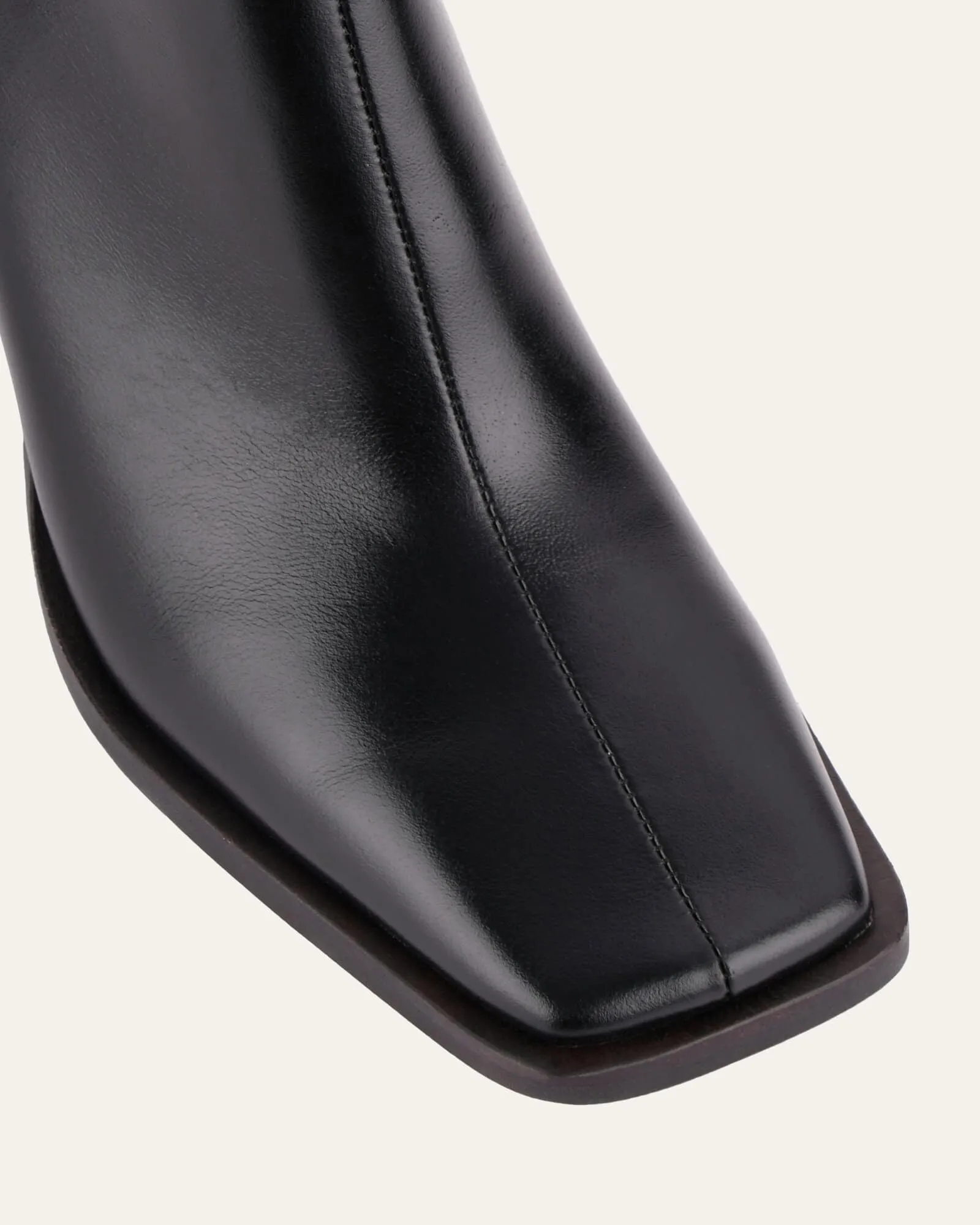 BOTTES GENOU ELIAS CUIR NOIR