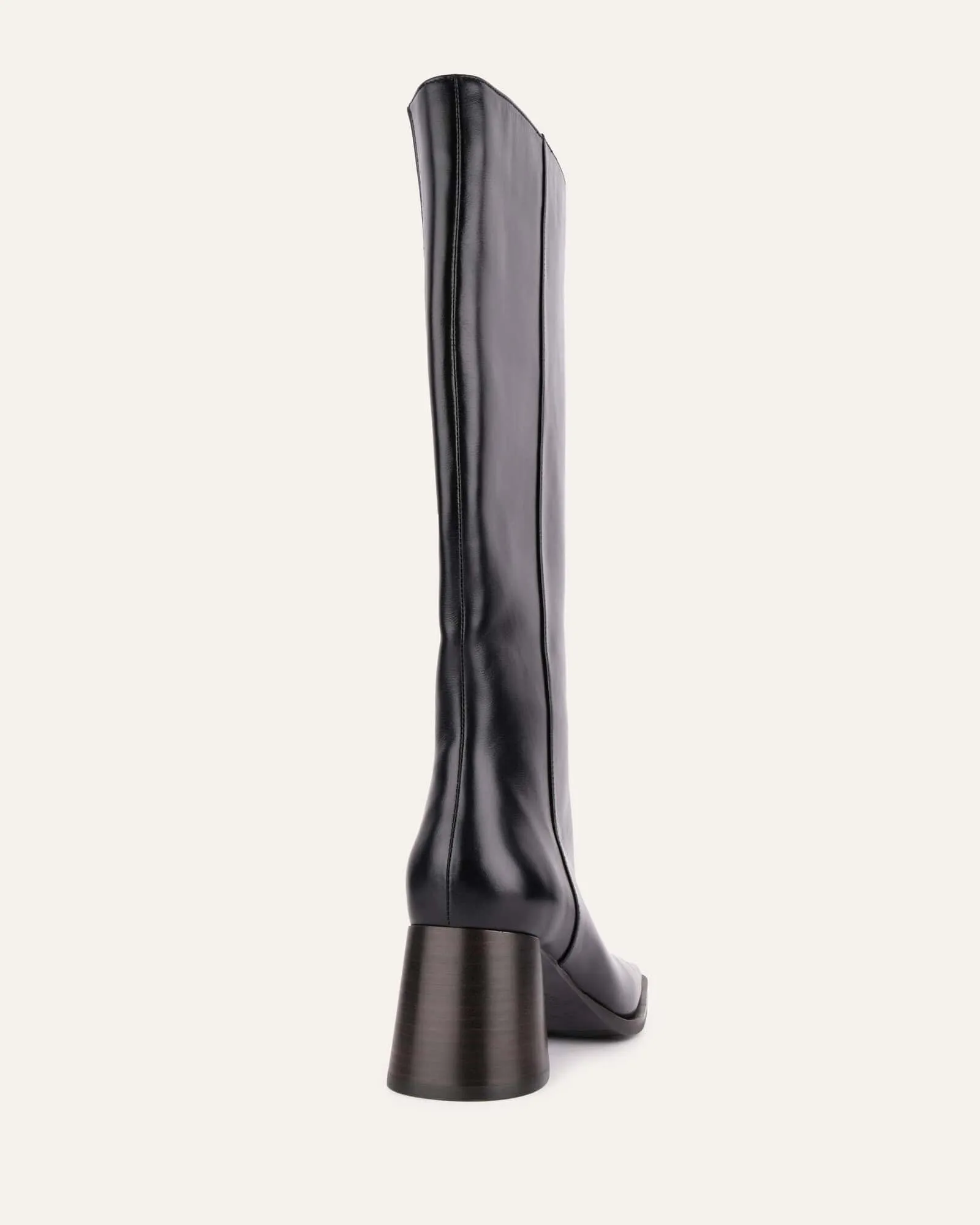 BOTTES GENOU ELIAS CUIR NOIR