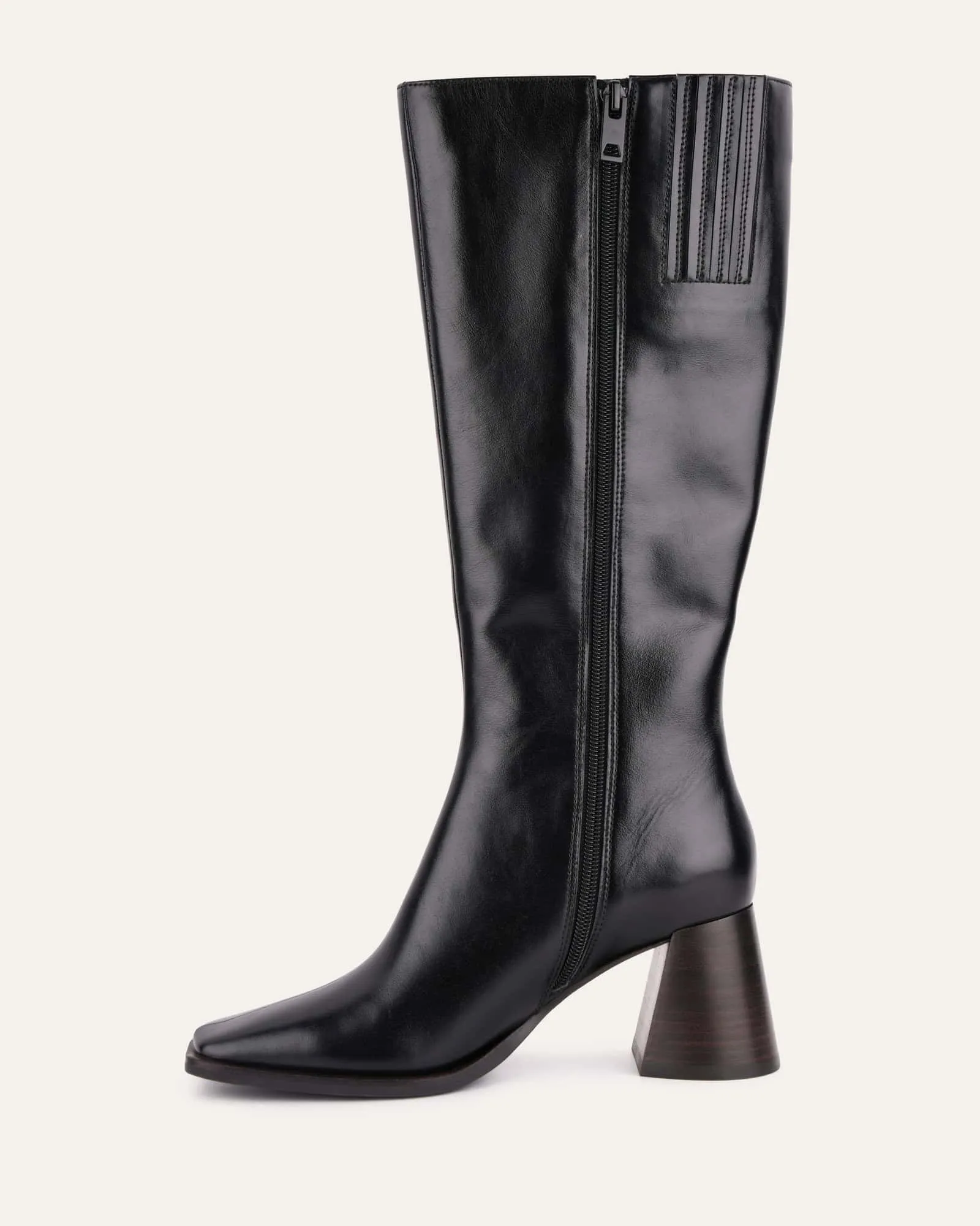 BOTTES GENOU ELIAS CUIR NOIR