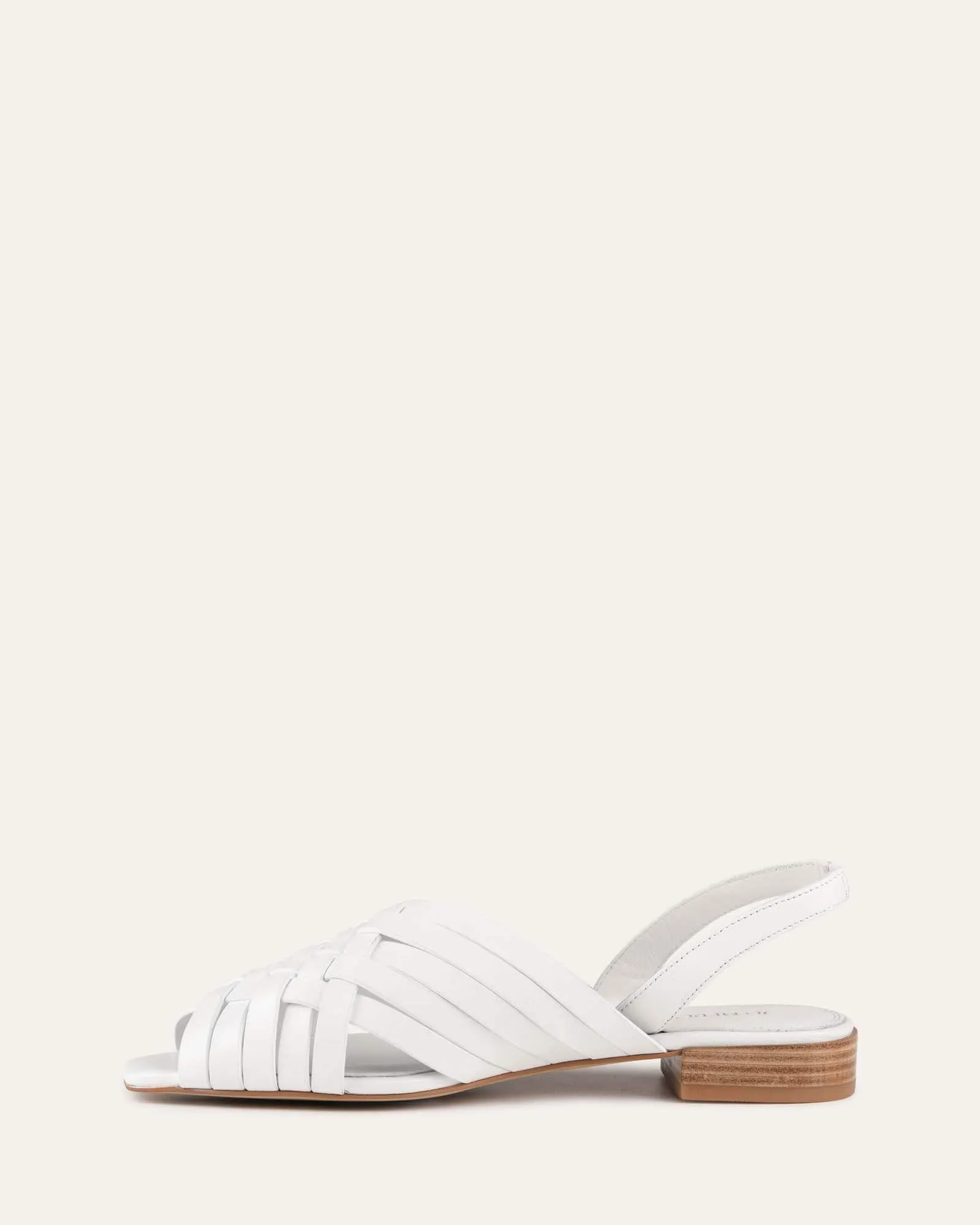 ELLIE BALLERINES DÉCONTRACTÉES EN CUIR BLANC