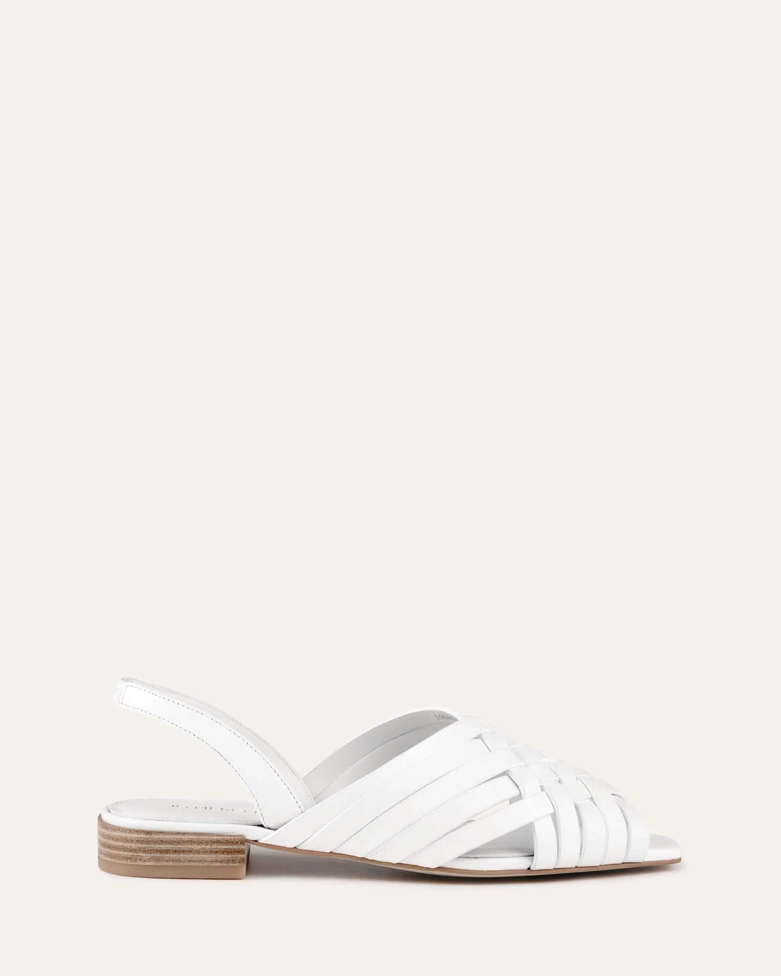 ELLIE BALLERINES DÉCONTRACTÉES EN CUIR BLANC
