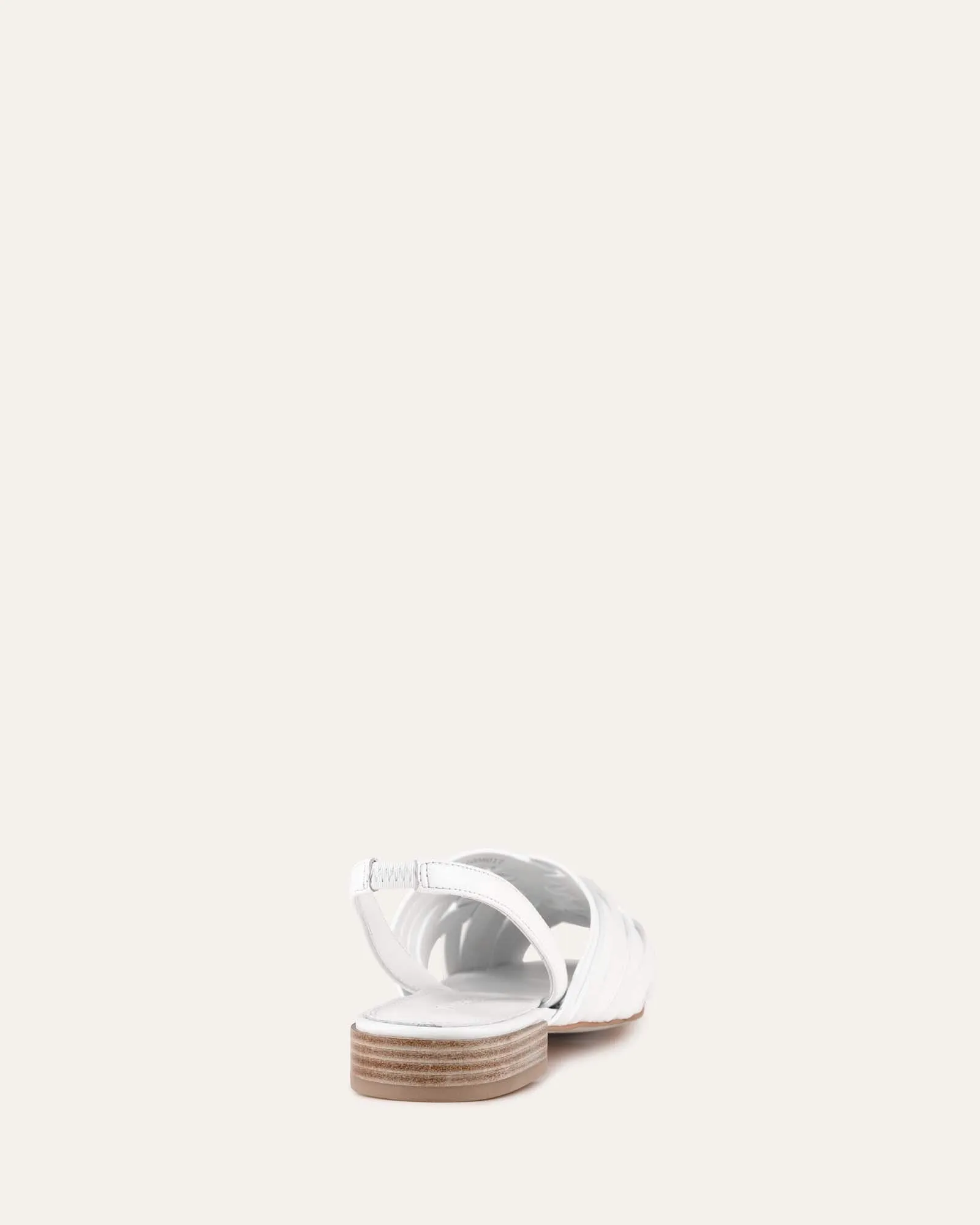 ELLIE BALLERINES DÉCONTRACTÉES EN CUIR BLANC