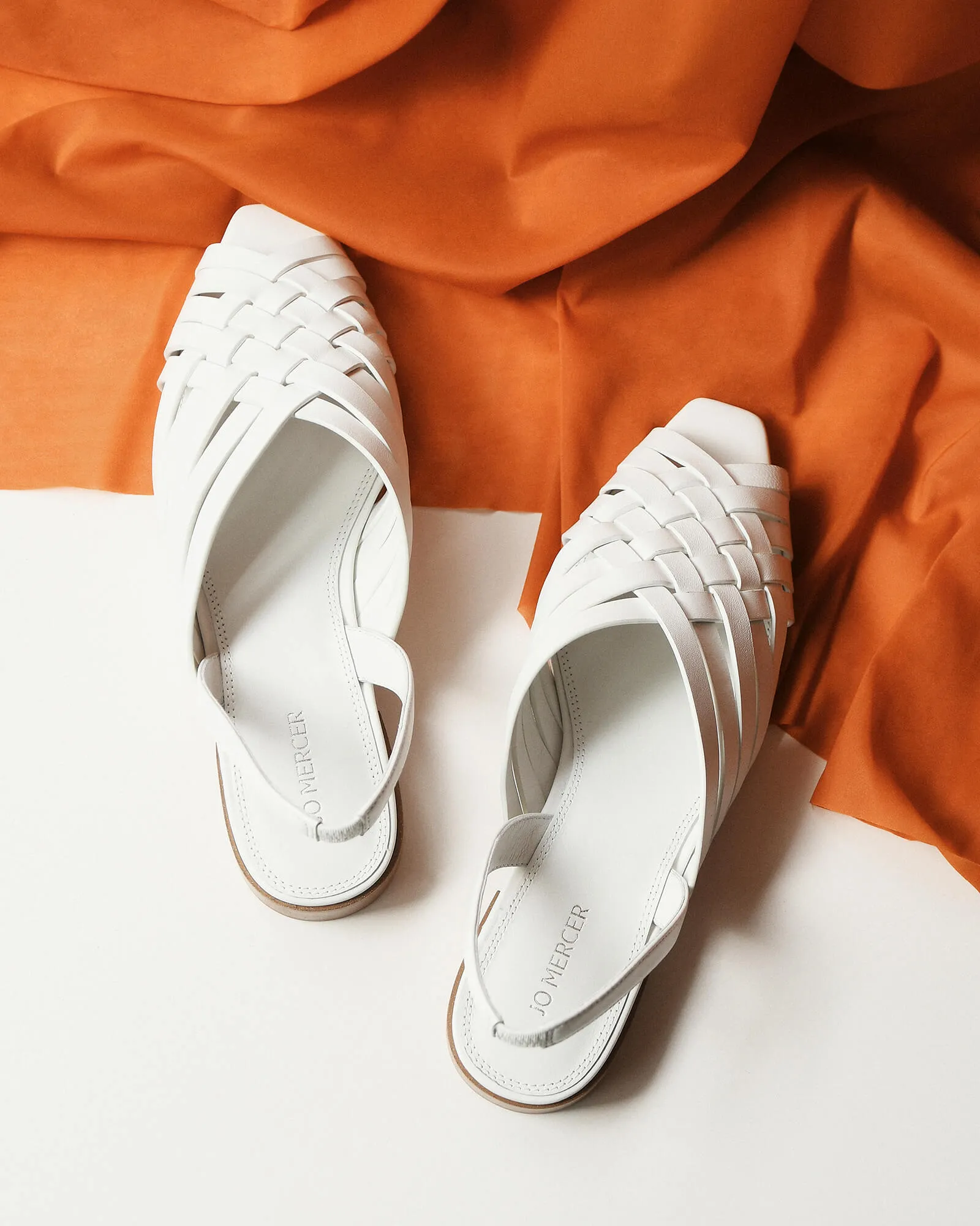 ELLIE BALLERINES DÉCONTRACTÉES EN CUIR BLANC