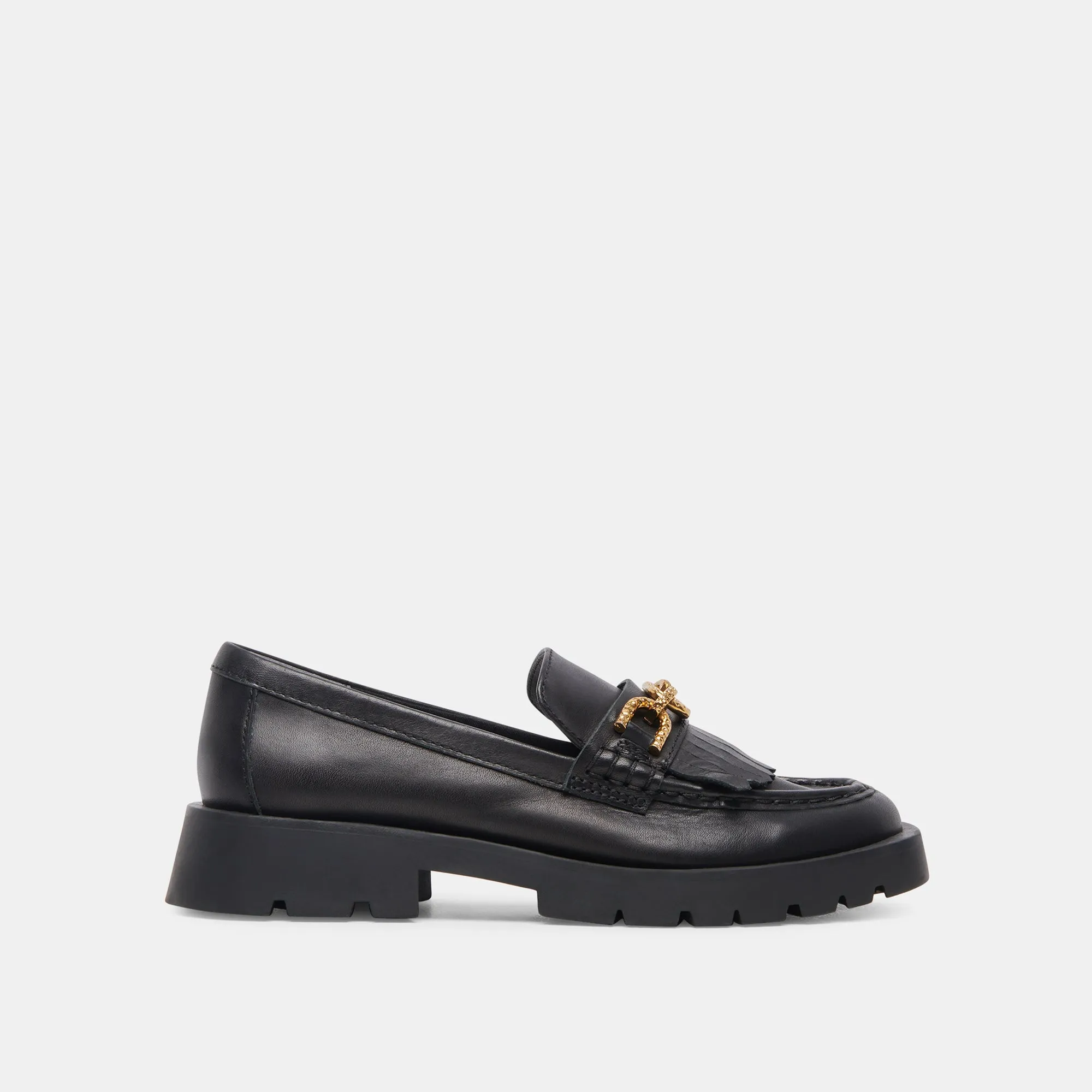 ERNA FLATS CUIR NOIR