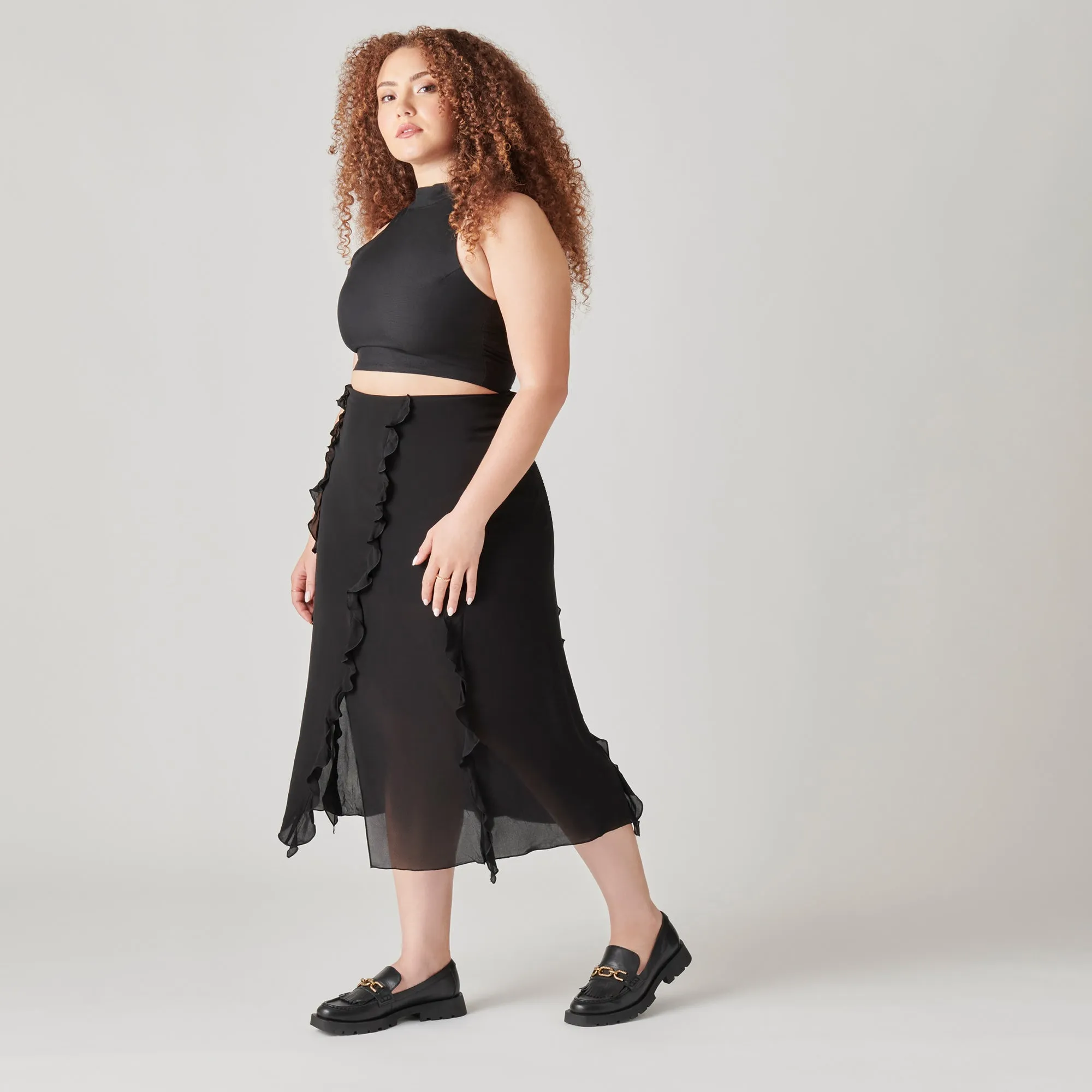ERNA FLATS CUIR NOIR