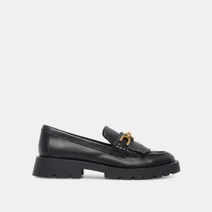 ERNA FLATS CUIR NOIR