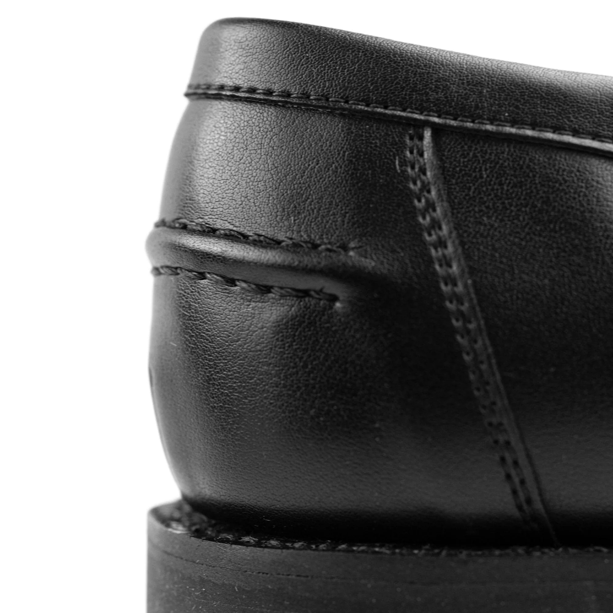 Fitzroy Penny Cactus Cuir Végan Mocassin | Noir