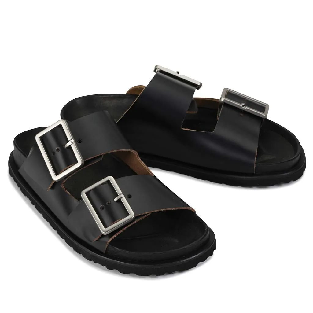 SANDALES FLOREN À LANIÈRES EN CUIR
