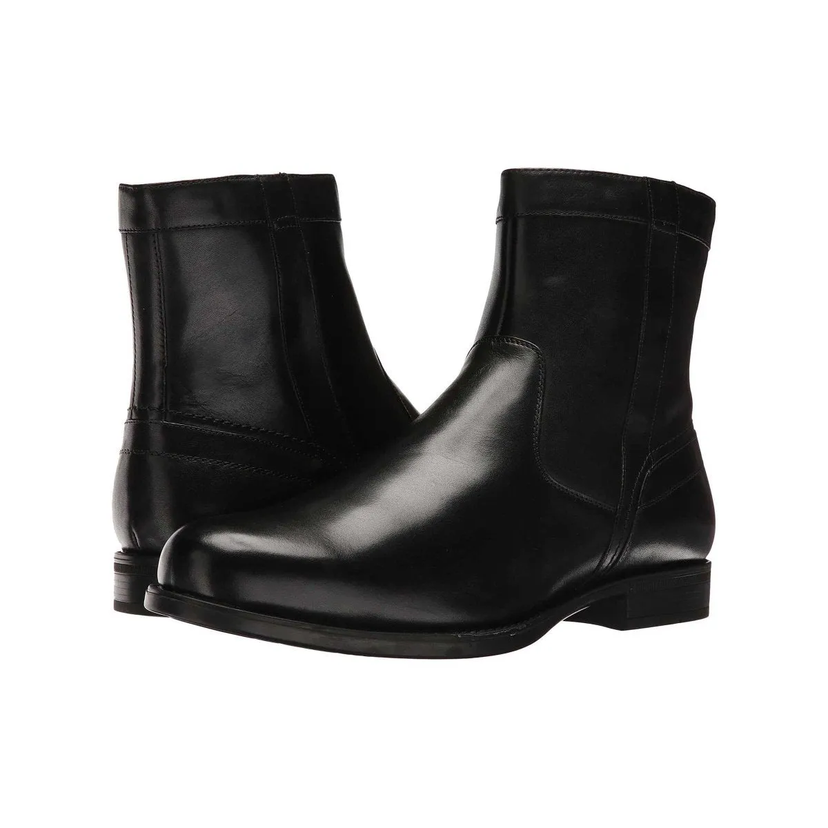 Botte à fermeture éclair à bout rond Florsheim pour homme - Noir