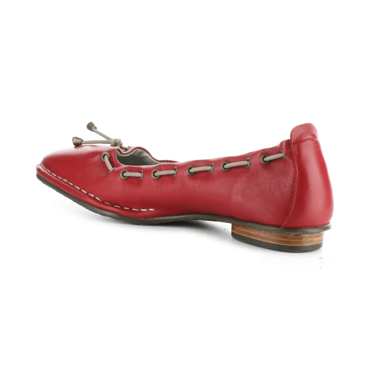 Fly London Femme BAPI264 Velours Rouge en Cuir