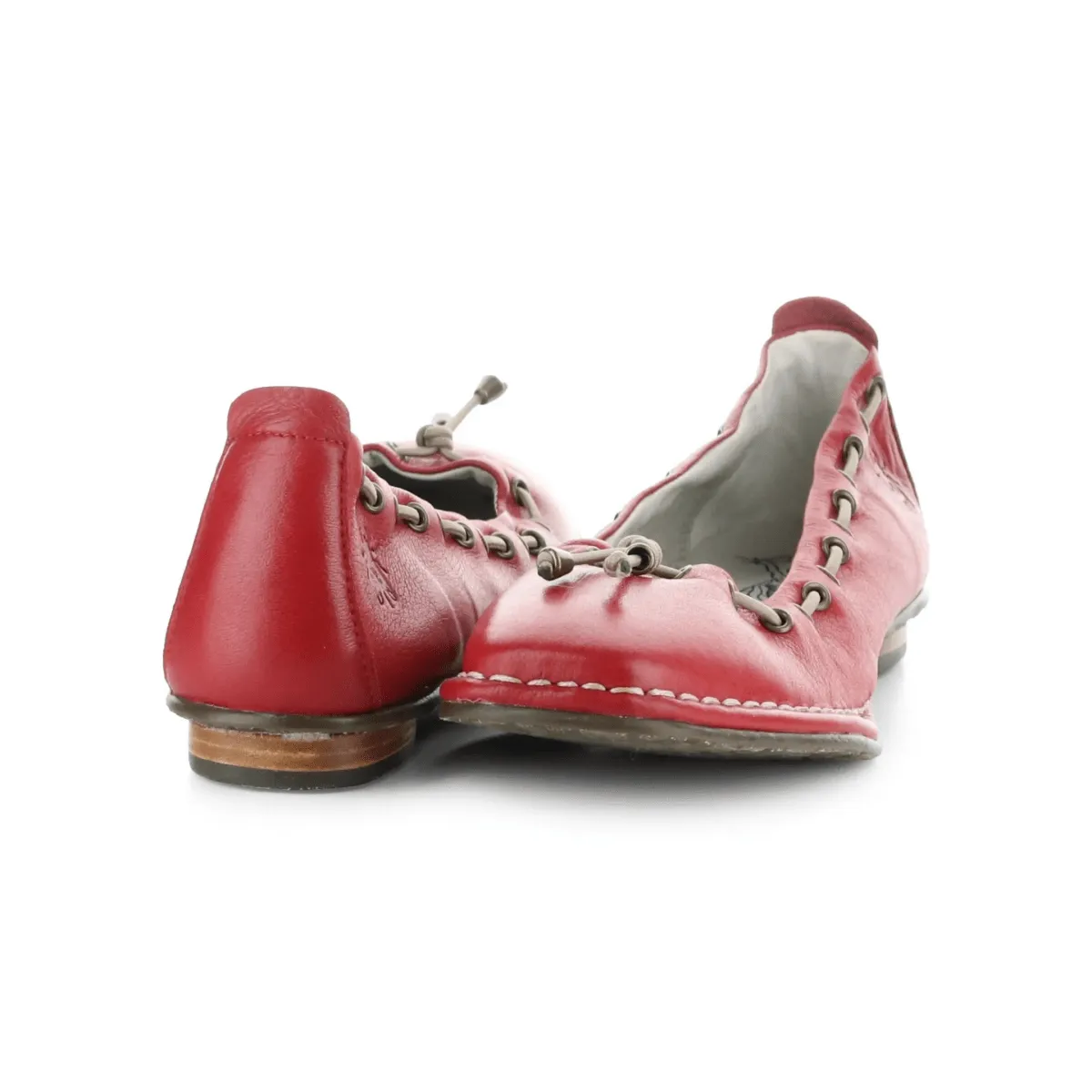 Fly London Femme BAPI264 Velours Rouge en Cuir