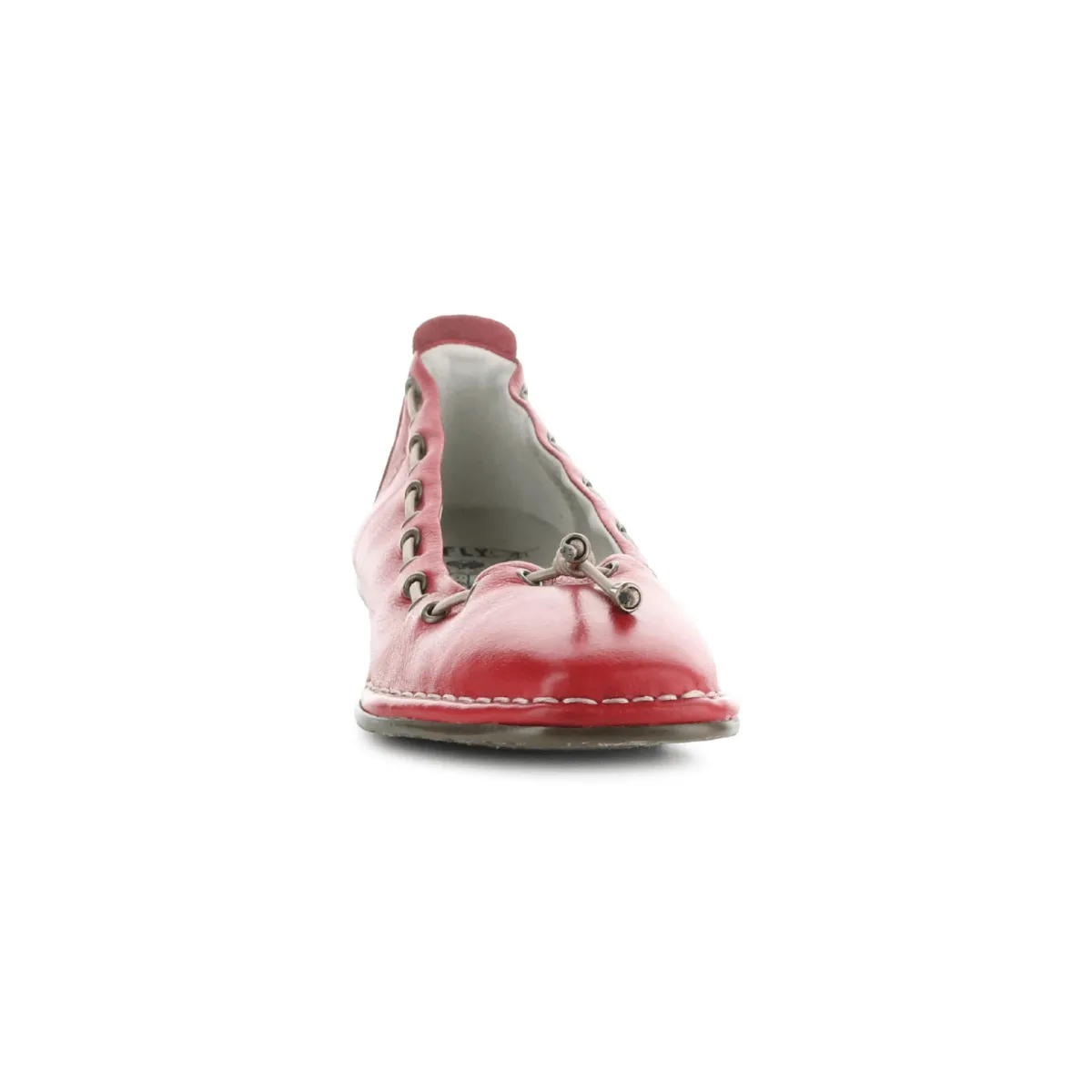 Fly London Femme BAPI264 Velours Rouge en Cuir