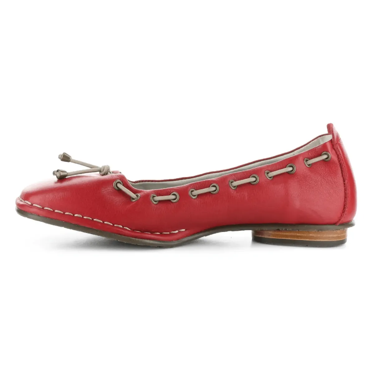 Fly London Femme BAPI264 Velours Rouge en Cuir