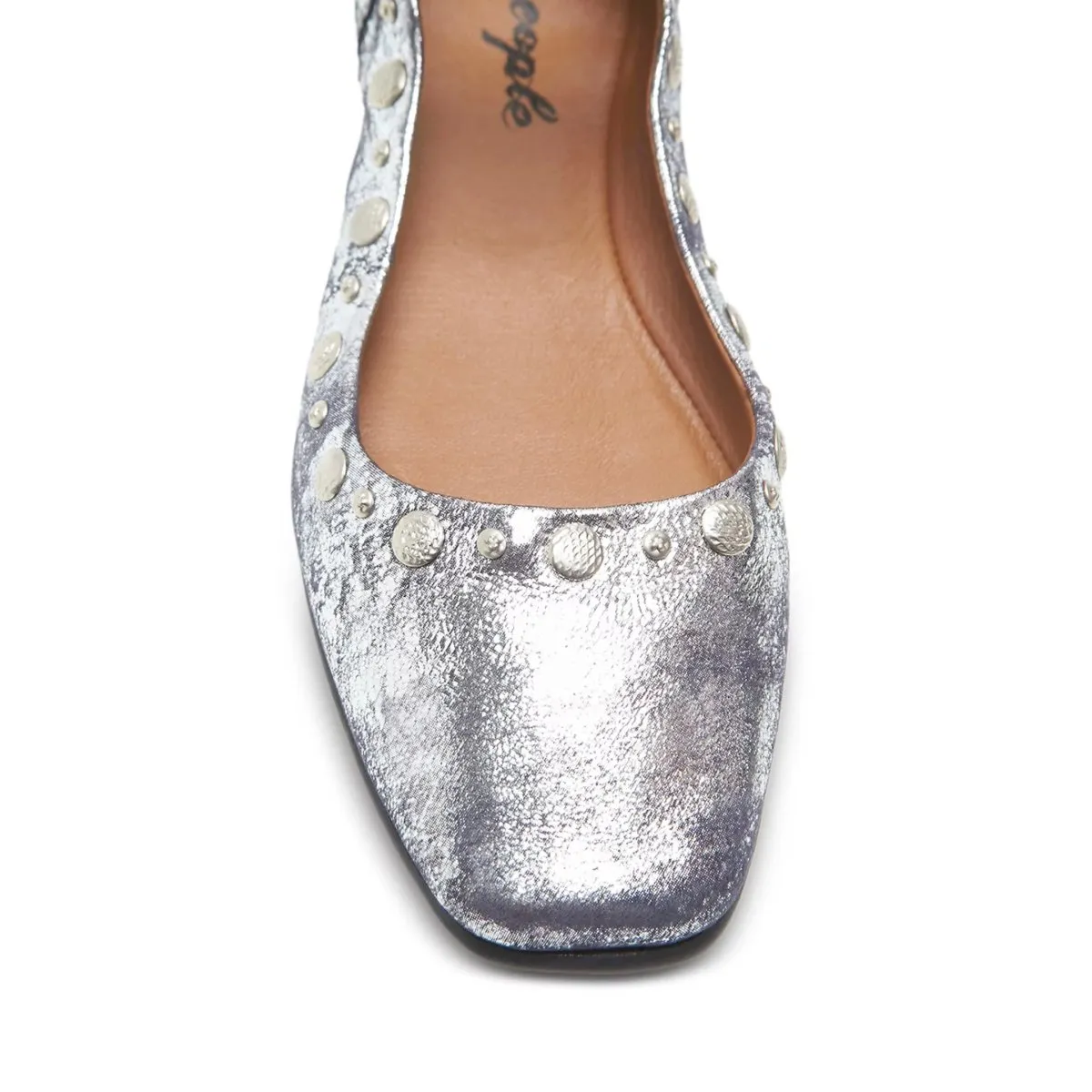 Free People Escarpins Femme Mystic Mary Jane Argent Usé