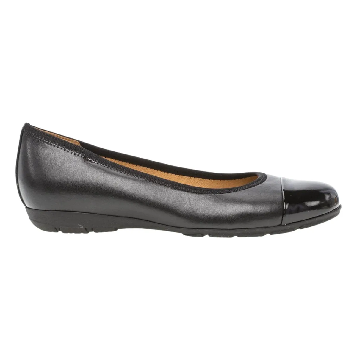 Gabor Femme 24.161.57 Ballerine à Bout Rond Noir Nappa