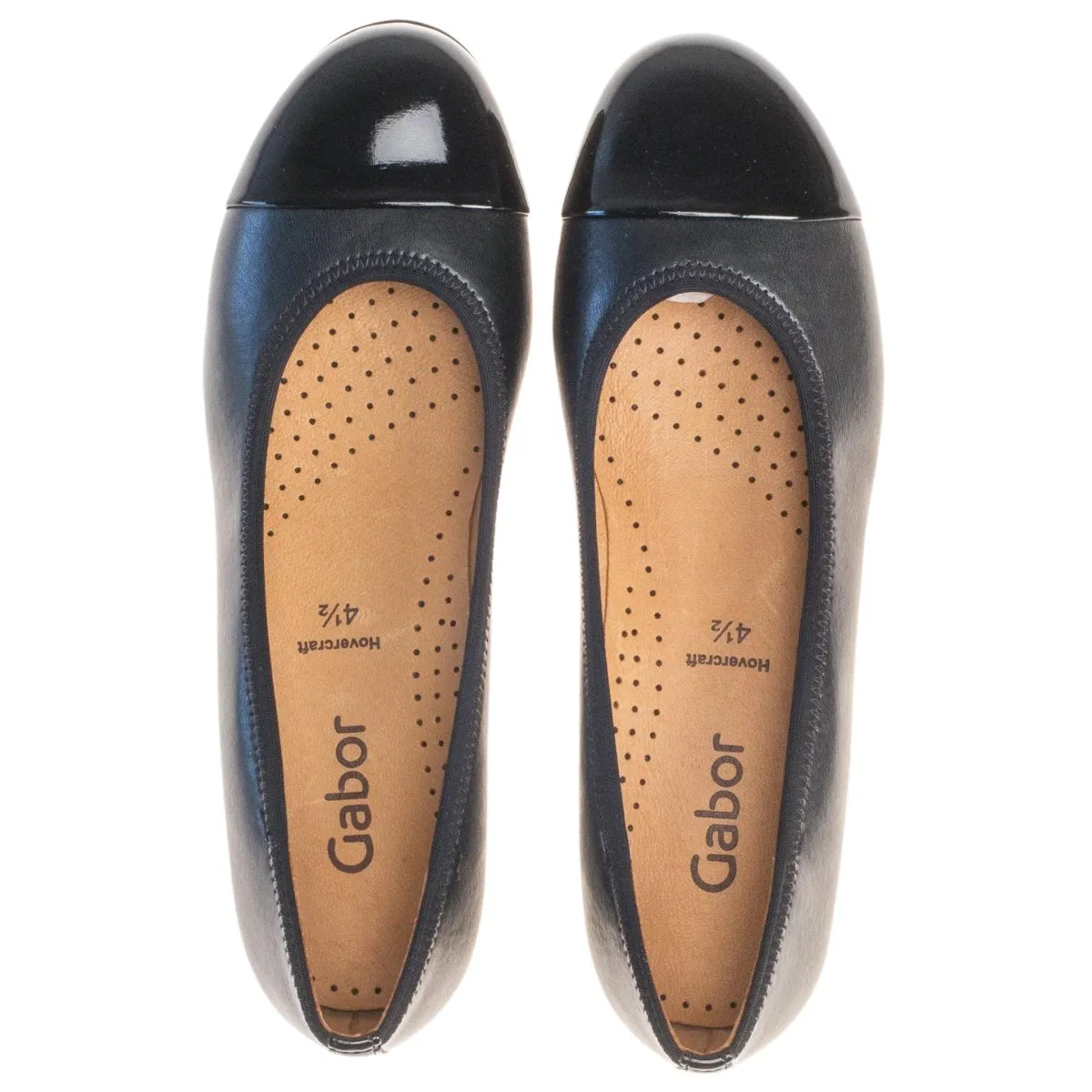Gabor Femme 24.161.57 Ballerine à Bout Rond Noir Nappa