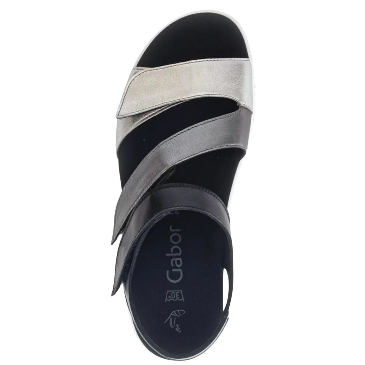 Gabor Femme 43.600.61 Noir Multicolore Métallisé