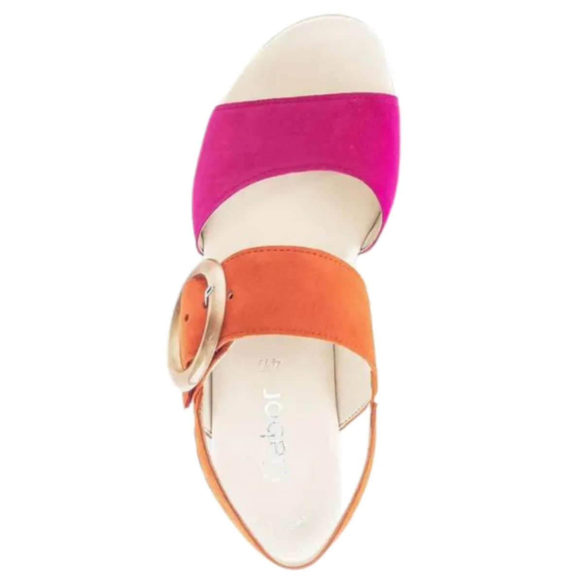 Sandale Gabor Femme 44.645-13 en Daim Orange/Rose