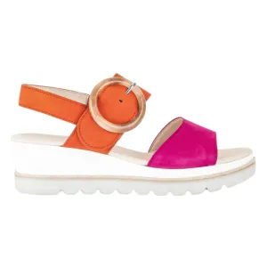 Sandale Gabor Femme 44.645-13 en Daim Orange/Rose