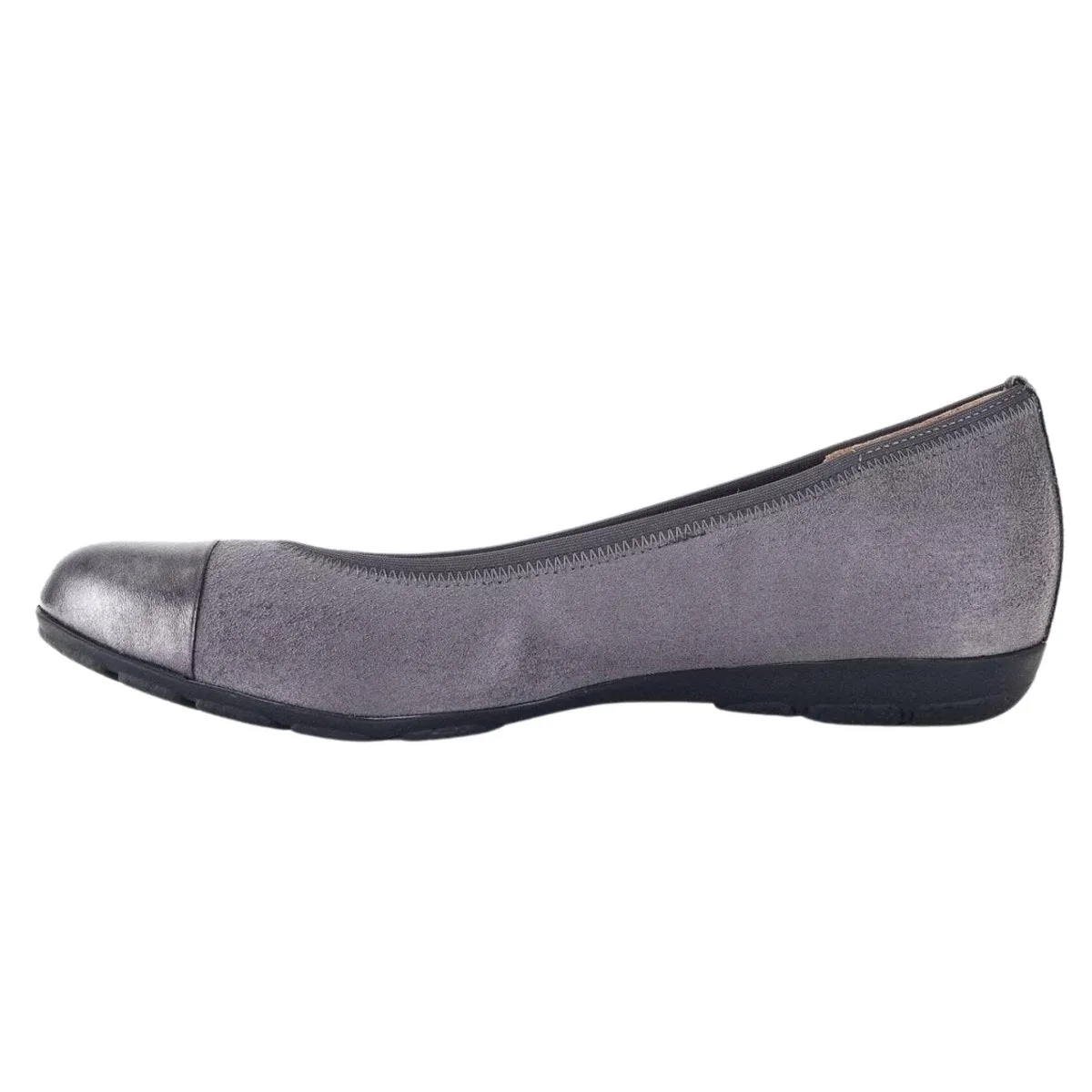 Gabor Femme 54.161.49 Ballerine Sportive Suédine Gris Foncé