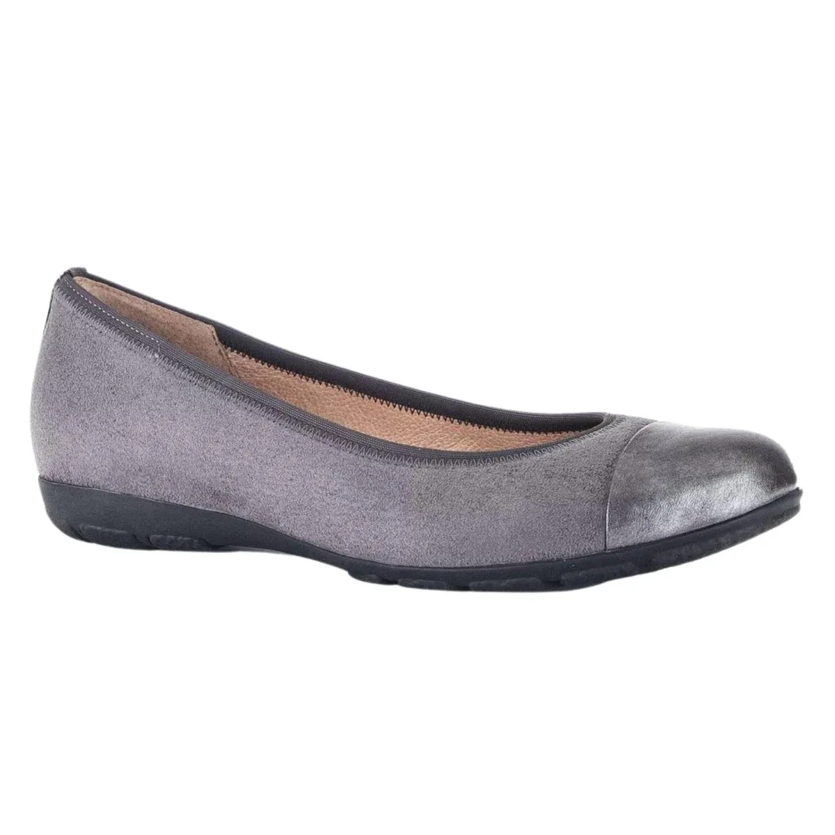 Gabor Femme 54.161.49 Ballerine Sportive Suédine Gris Foncé