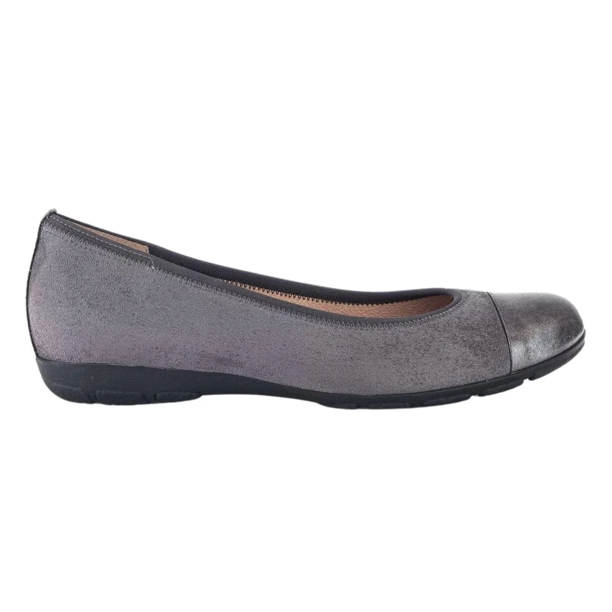 Gabor Femme 54.161.49 Ballerine Sportive Suédine Gris Foncé