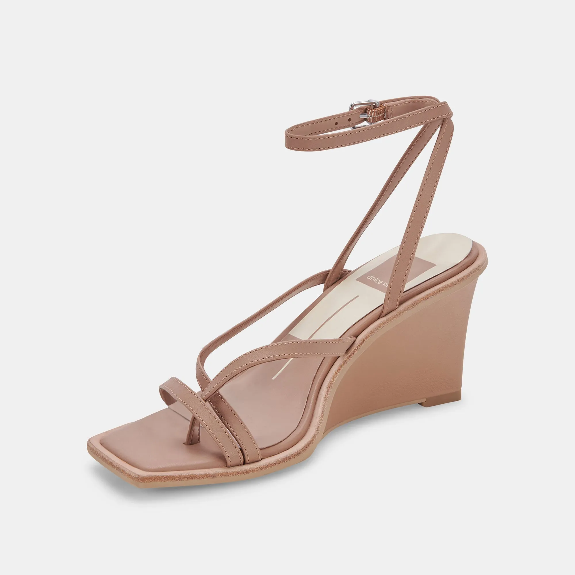 GEMINI WEDGES CAFE EN CUIR