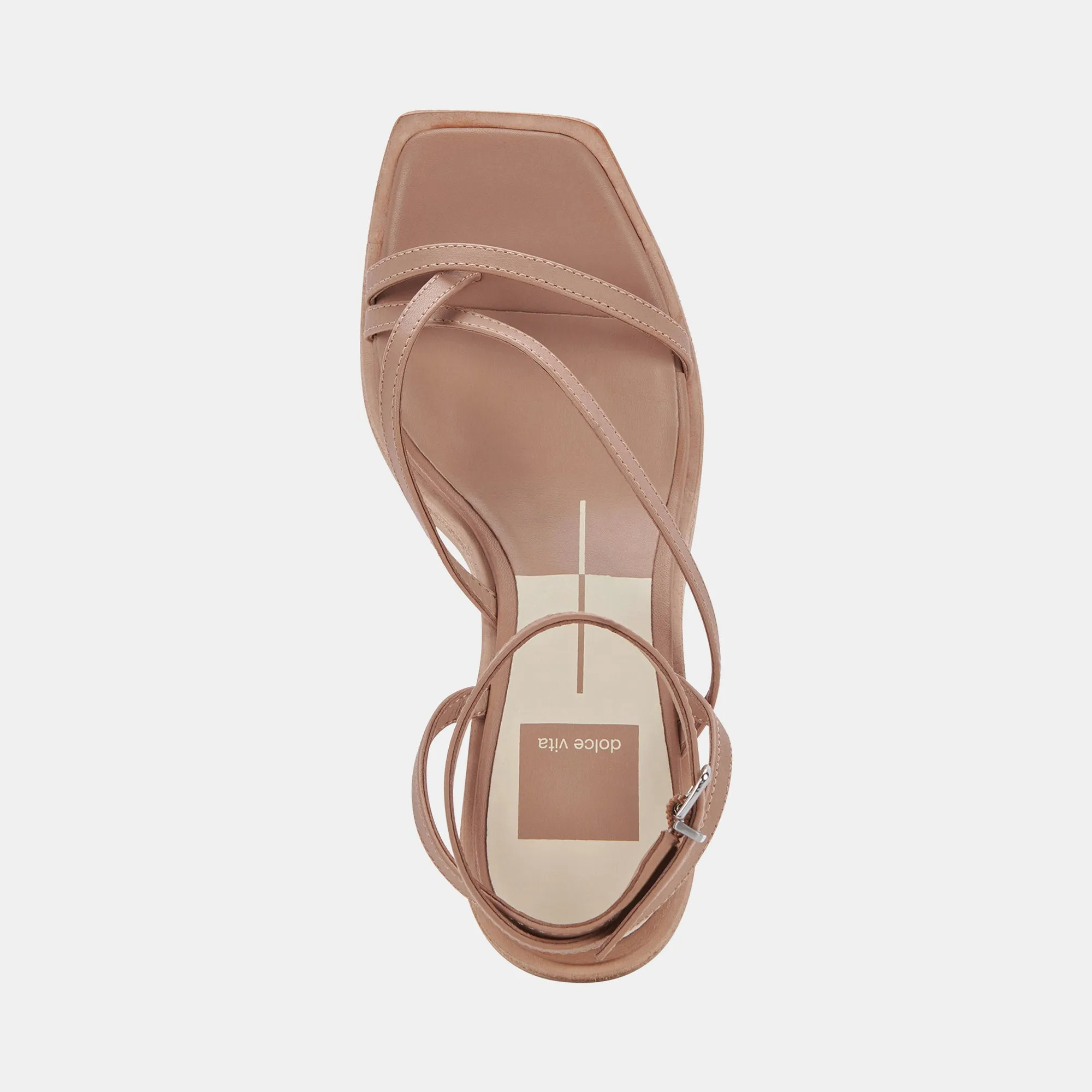 GEMINI WEDGES CAFE EN CUIR