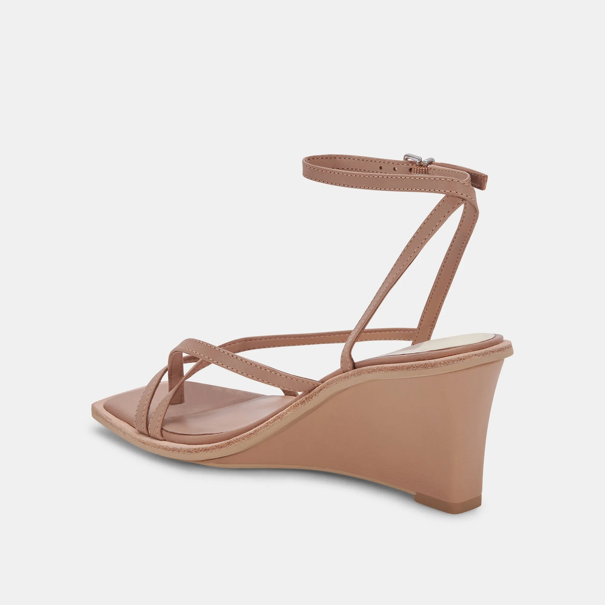 GEMINI WEDGES CAFE EN CUIR
