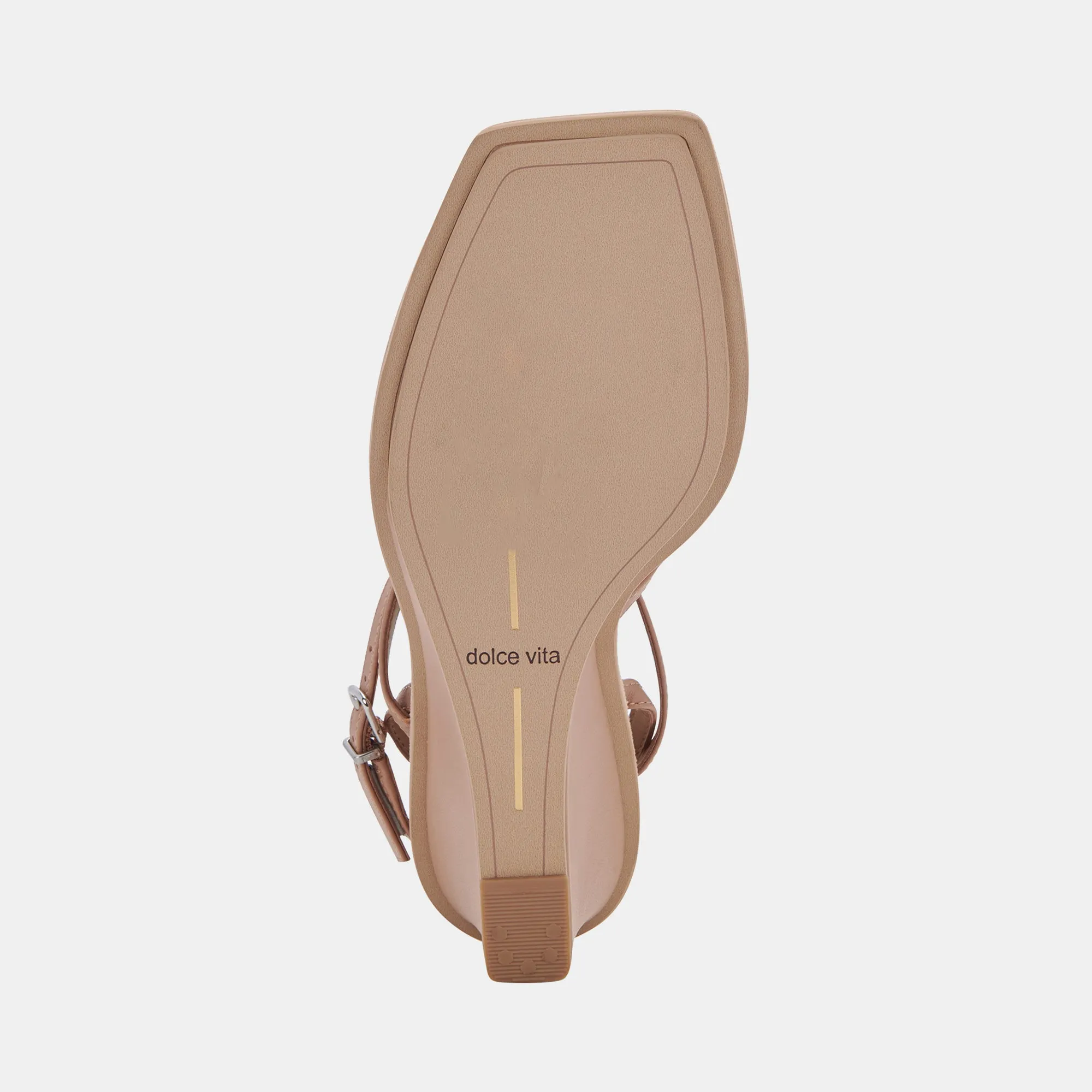 GEMINI WEDGES CAFE EN CUIR