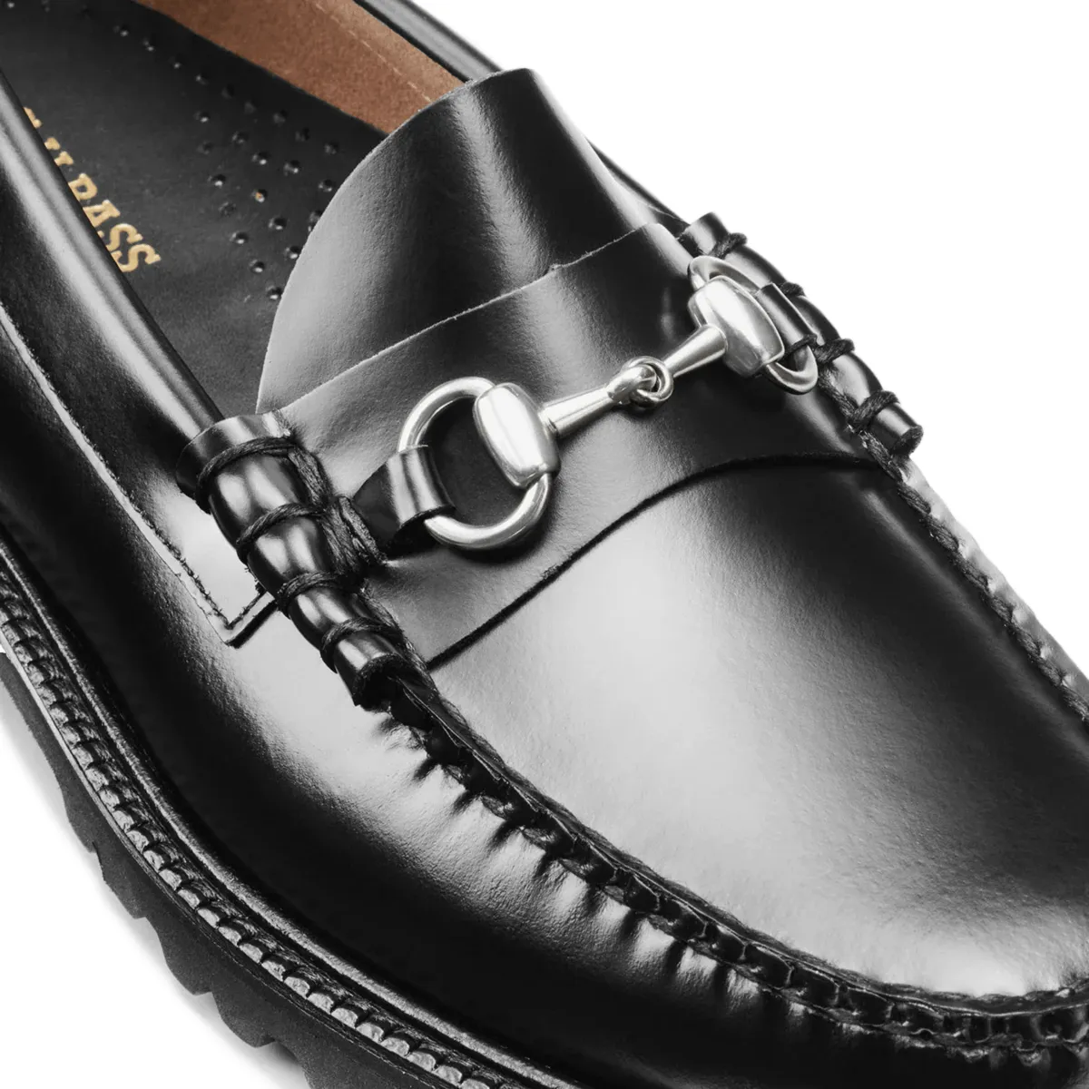 G.H. Bass Lincoln Bit Lug WeeJun en Cuir Noir pour Homme