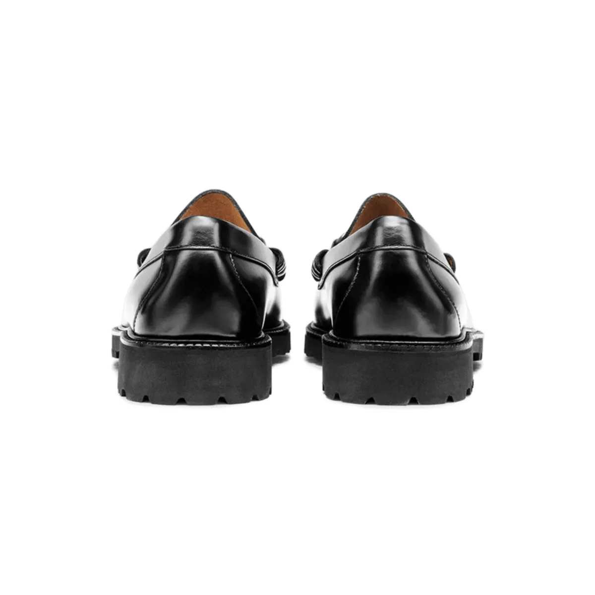 G.H. Bass Lincoln Bit Lug WeeJun en Cuir Noir pour Homme