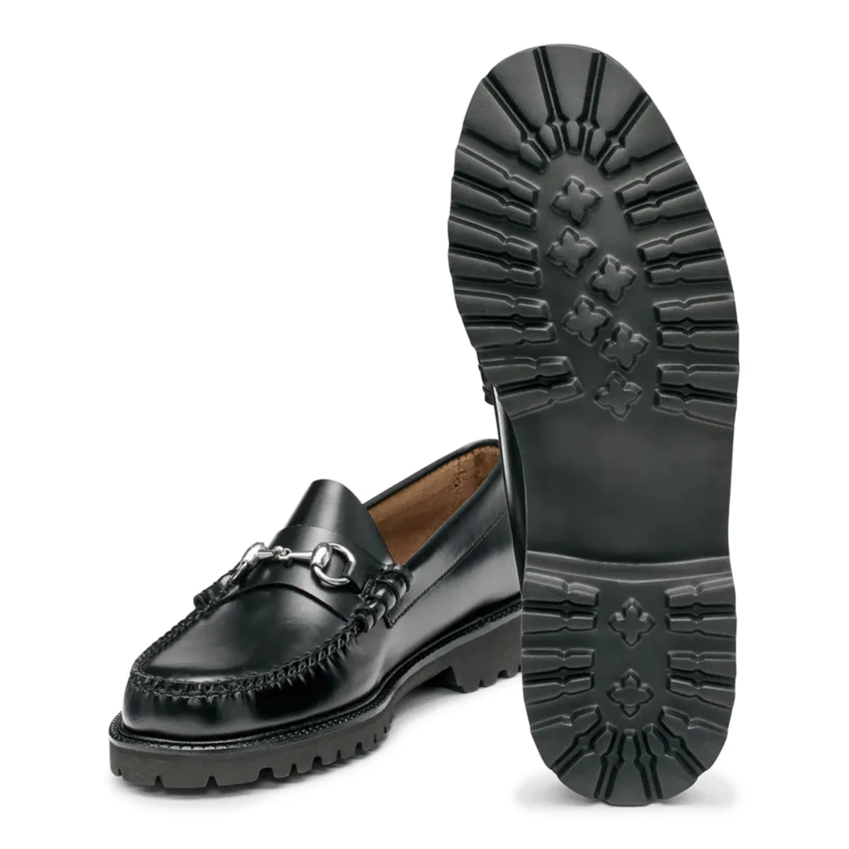 G.H. Bass Lincoln Bit Lug WeeJun en Cuir Noir pour Homme