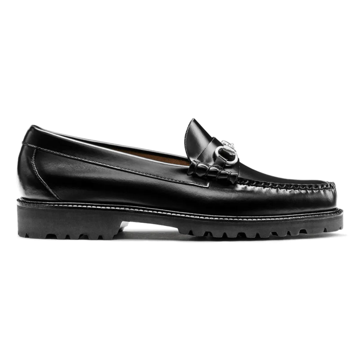 G.H. Bass Lincoln Bit Lug WeeJun en Cuir Noir pour Homme