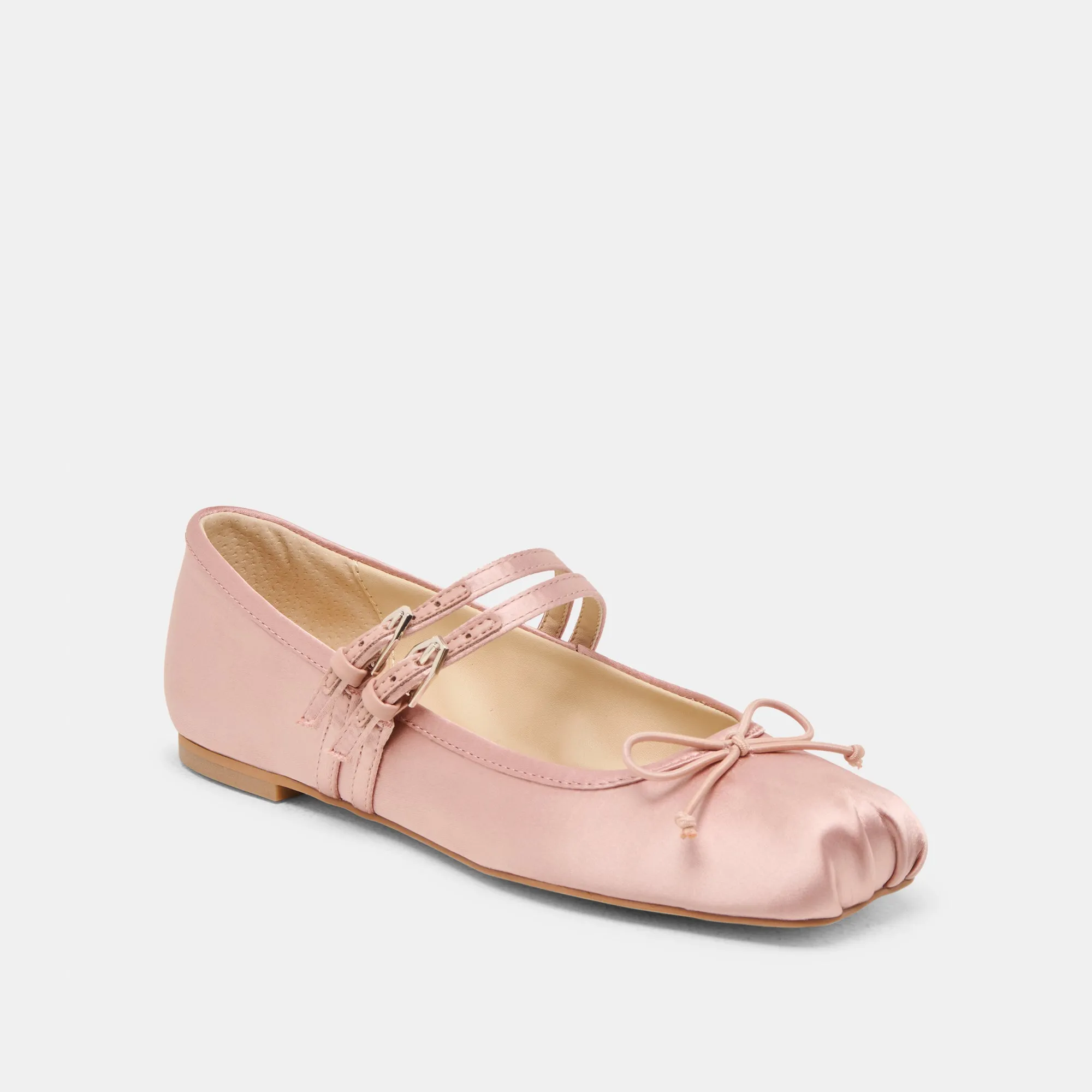 GIBSEN BALLERINES SATINÉES ROSE NAÇAR