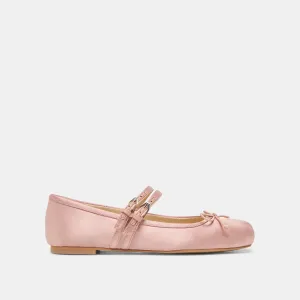 GIBSEN BALLERINES SATINÉES ROSE NAÇAR