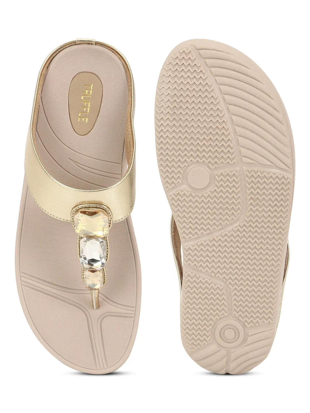 Ballerines Confort PU Or (TC-CD-804-GLD)